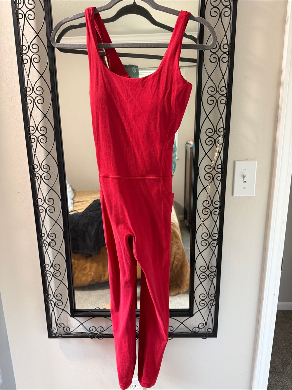 Athleta Red Women's Sleeveless Jumpsuit